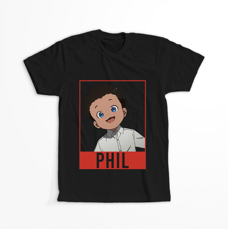 Koszulka Czarna - The Promised Neverland - WYBIERZ KOLOR KOSZULKI I FASON