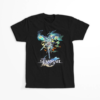 Koszulka Czarna - Honkai Star Rail - Firefly WYBIERZ KOLOR KOSZULKI I FASON