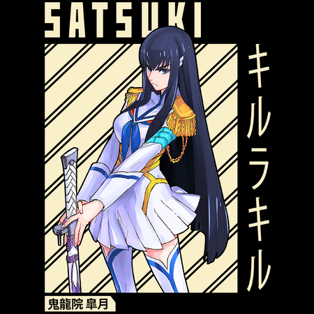 Koszulka Czarna - Kill La Kill - WYBIERZ KOLOR KOSZULKI I FASON