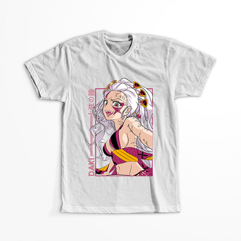 Koszulka Biała Demon Slayer / Kimetsu no Yaiba / Miecz zabójcy demonów - WYBIERZ KOLOR KOSZULKI I FASON