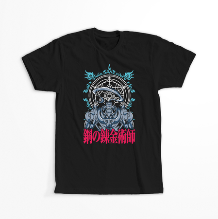 Koszulka Czarna Fullmetal Alchemist - WYBIERZ KOLOR KOSZULKI I FASON