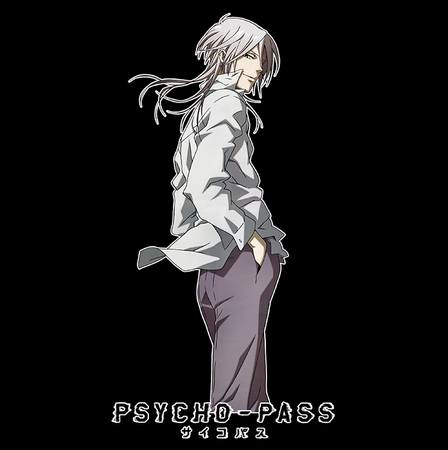 Koszulka Biała Psycho-Pass WYBIERZ KOLOR KOSZULKI I FASON