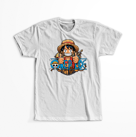 Koszulka Biała One Piece - WYBIERZ KOLOR KOSZULKI I FASON