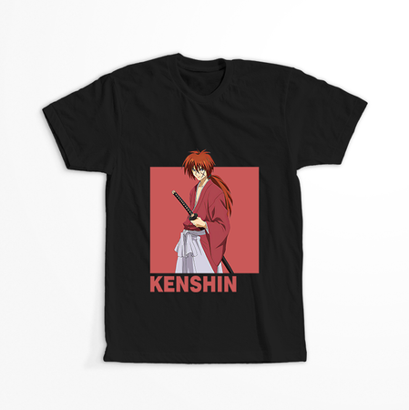 Koszulka Czarna Rurouni Kenshin WYBIERZ KOLOR KOSZULKI I FASON