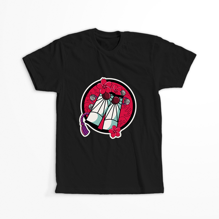 Koszulka Czarna Demon Slayer / Kimetsu no Yaiba / Miecz zabójcy demonów - WYBIERZ KOLOR KOSZULKI I FASON