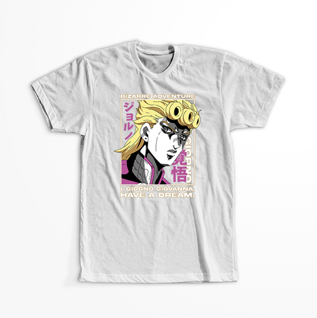 Koszulka Biała JOJO's Bizarre Adventure - WYBIERZ KOLOR KOSZULKI I FASON