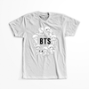Koszulka Biała BTS - WYBIERZ KOLOR KOSZULKI I FASON