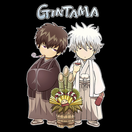 Koszulka Czarna Gintama WYBIERZ KOLOR KOSZULKI I FASON