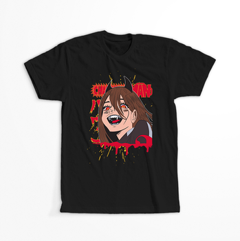 Koszulka Czarna Chainsaw Man WYBIERZ KOLOR KOSZULKI I FASON