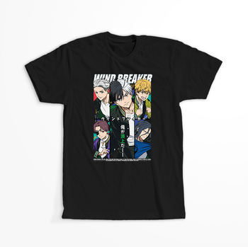 Koszulka Czarna Wind Breaker - WYBIERZ FASON I KOLOR KOSZULKI