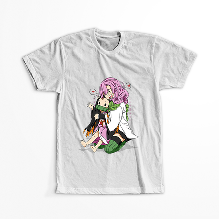 Koszulka Biała Demon Slayer / Kimetsu no Yaiba / Miecz zabójcy demonów - WYBIERZ KOLOR KOSZULKI I FASON