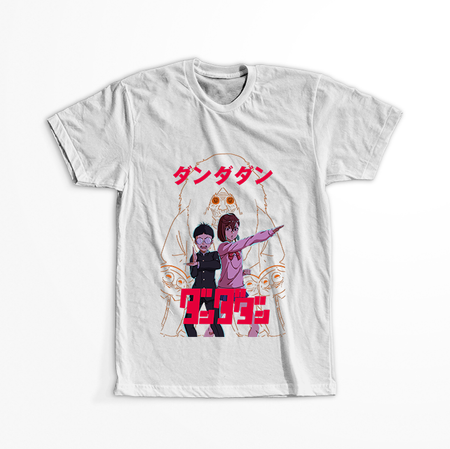 Koszulka Biała Dandadan - WYBIERZ FASON KOSZULKI