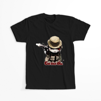 Koszulka Czarna Cat Shit One - WYBIERZ KOLOR KOSZULKI I FASON