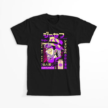 Koszulka Czarna JOJO's Bizarre Adventure - WYBIERZ KOLOR KOSZULKI I FASON
