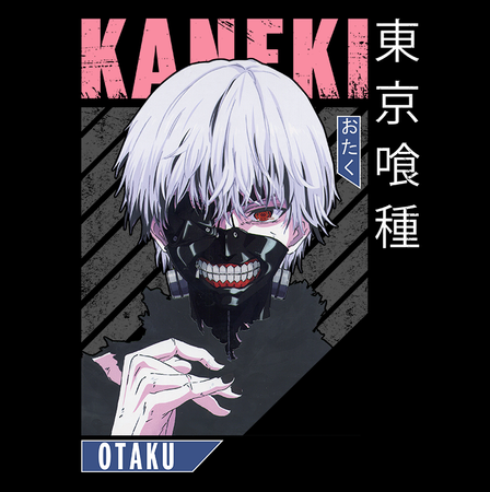 Koszulka Czarna Tokyo Ghoul - WYBIERZ KOLOR KOSZULKI I FASON