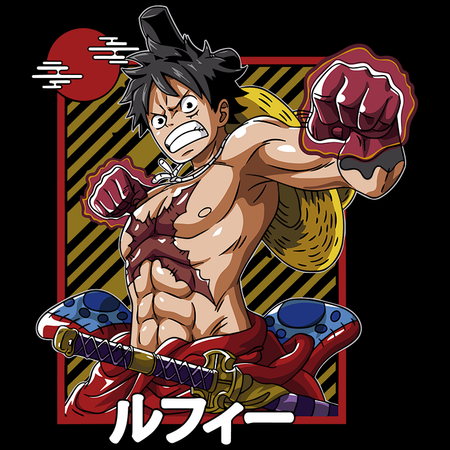 Koszulka Czarna One Piece - WYBIERZ KOLOR KOSZULKI I FASON