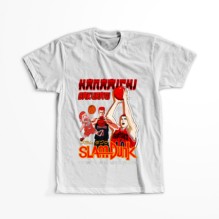Koszulka Biała Slam Dunk WYBIERZ KOLOR KOSZULKI I FASON
