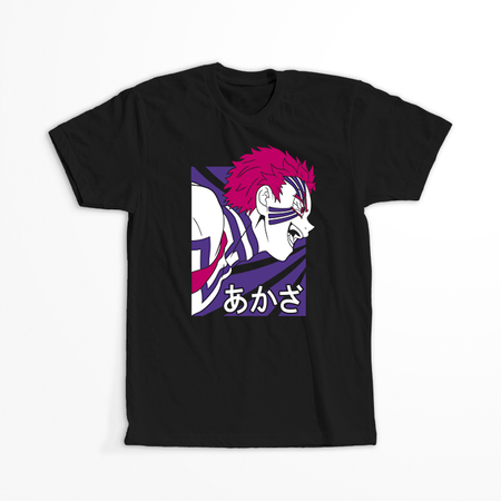 Koszulka Czarna Demon Slayer / Kimetsu no Yaiba / Miecz zabójcy demonów - WYBIERZ KOLOR KOSZULKI I FASON