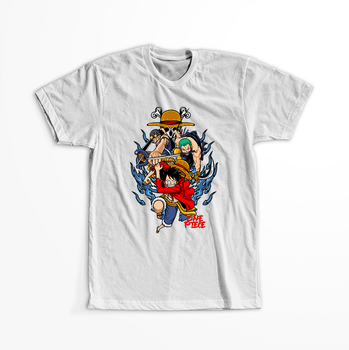 Koszulka Biała One Piece - WYBIERZ KOLOR KOSZULKI I FASON