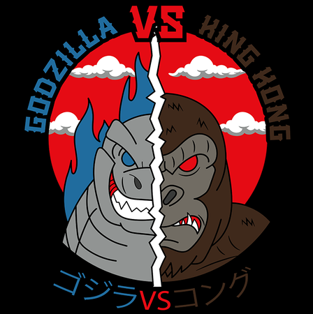 Koszulka Godzilla vs King Kong KOLOR KOSZULKI I FASON