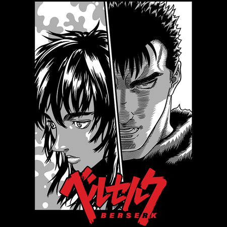 Koszulka Biała - Berserk - WYBIERZ KOLOR KOSZULKI I FASON