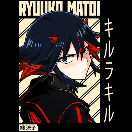 Koszulka Czarna - Kill La Kill - WYBIERZ KOLOR KOSZULKI I FASON