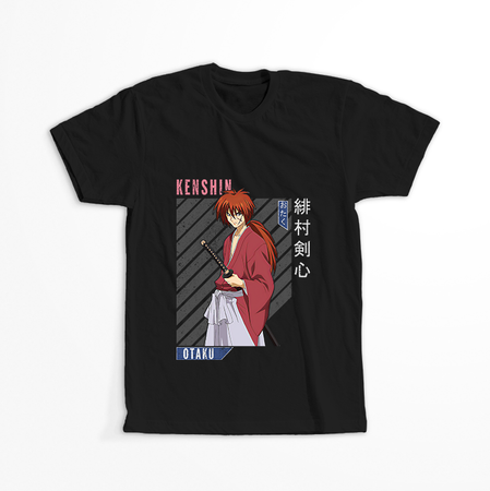 Koszulka Czarna Rurouni Kenshin WYBIERZ KOLOR KOSZULKI I FASON