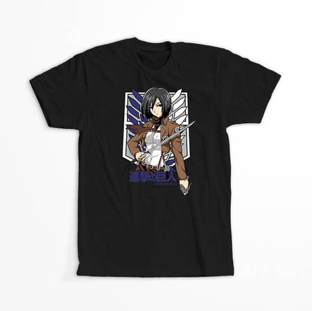 Koszulka Czarna Attack on titan WYBIERZ KOLOR KOSZULKI I FASON