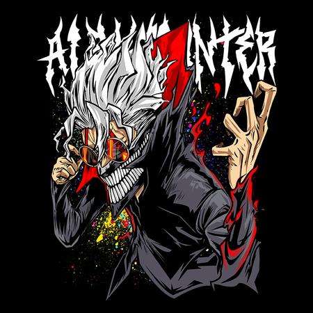 Koszulka Czarna Dandadan - WYBIERZ FASON KOSZULKI