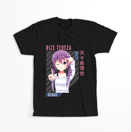 Koszulka Czarna - Is the Order a Rabbit?  - WYBIERZ KOLOR KOSZULKI I FASON