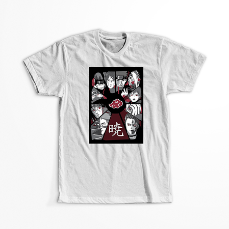 Koszulka Biała Naruto / Boruto - WYBIERZ KOLOR KOSZULKI I FASON