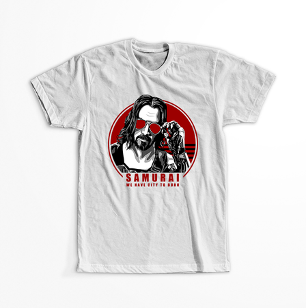 Koszulka Biała Cyberpunk Edgerunners - WYBIERZ KOLOR KOSZULKI I FASON