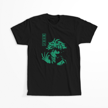 Koszulka Czarna My Hero Academia / Akademia bohaterów - WYBIERZ KOLOR KOSZULKI I FASON