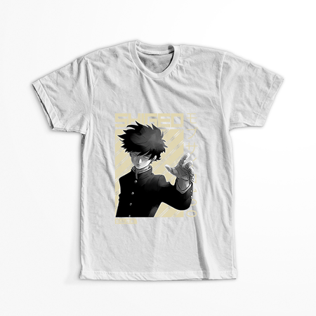 Koszulka Biała Mob Psycho 100 WYBIERZ KOLOR KOSZULKI I FASON