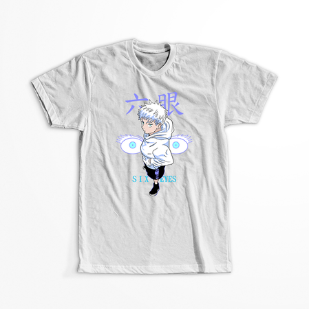 Koszulka Biała Jujutsu Kaisen - WYBIERZ KOLOR KOSZULKI I FASON