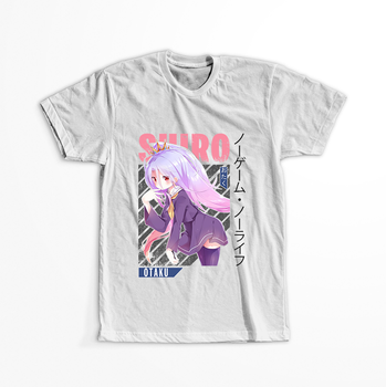 Koszulka Biała No Game No Life - WYBIERZ KOLOR KOSZULKI I FASON