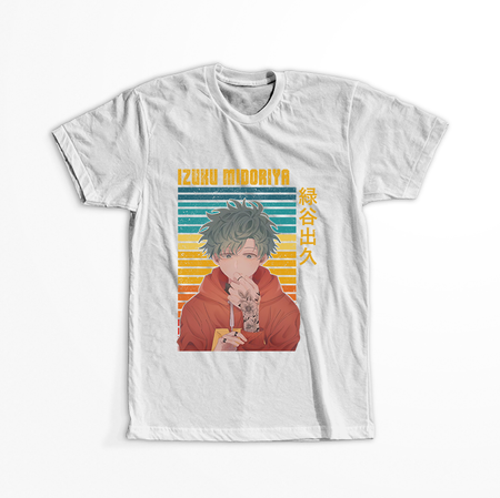 Koszulka Biała My Hero Academia / Akademia bohaterów - WYBIERZ KOLOR KOSZULKI I FASON