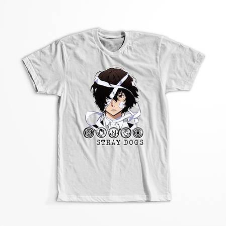 Koszulka Biała - Bungou Stray Dogs  - WYBIERZ KOLOR KOSZULKI I FASON