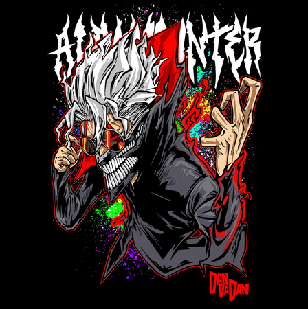 Koszulka Czarna Dandadan - WYBIERZ FASON KOSZULKI