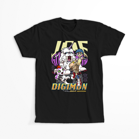 Koszulka Czarna - Digimon - WYBIERZ KOLOR KOSZULKI I FASON