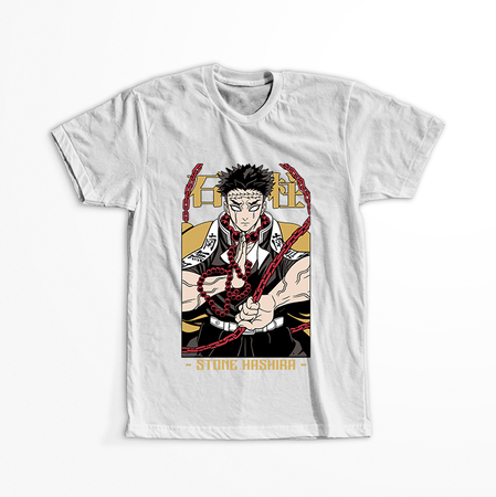 Koszulka Biała Demon Slayer / Kimetsu no Yaiba / Miecz zabójcy demonów - WYBIERZ KOLOR KOSZULKI I FASON