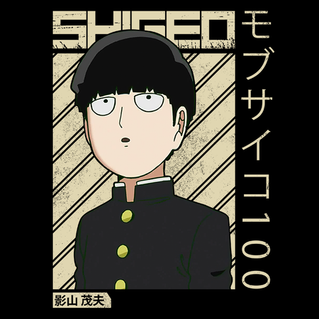 Koszulka Biała Mob Psycho 100 WYBIERZ KOLOR KOSZULKI I FASON