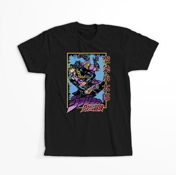 Koszulka Czarna JOJO's Bizarre Adventure - WYBIERZ KOLOR KOSZULKI I FASON