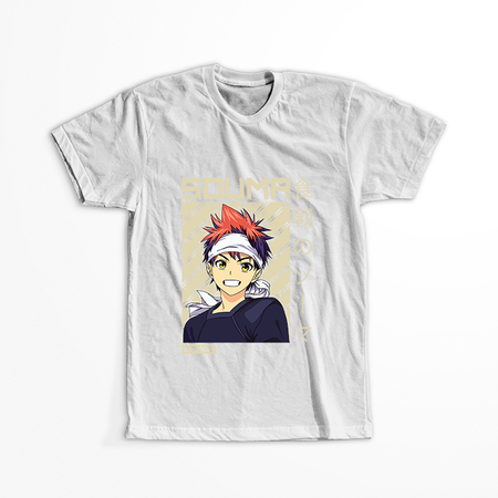 Koszulka Biała Food Wars! - WYBIERZ KOLOR KOSZULKI I FASON