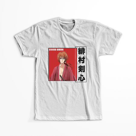 Koszulka Biała Rurouni Kenshin WYBIERZ KOLOR KOSZULKI I FASON