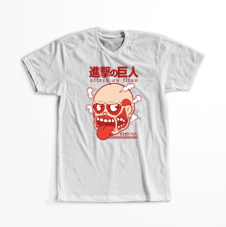 Koszulka Biała Attack on titan WYBIERZ KOLOR KOSZULKI I FASON