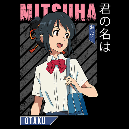 Koszulka Czarna Kimi no na wa WYBIERZ KOLOR KOSZULKI I FASON