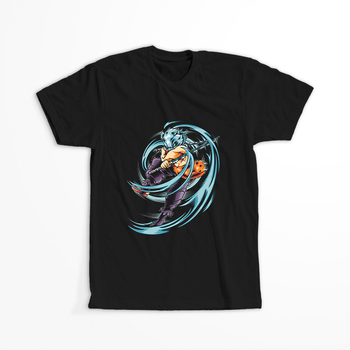 Koszulka Czarna Demon Slayer / Kimetsu no Yaiba / Miecz zabójcy demonów - WYBIERZ KOLOR KOSZULKI I FASON