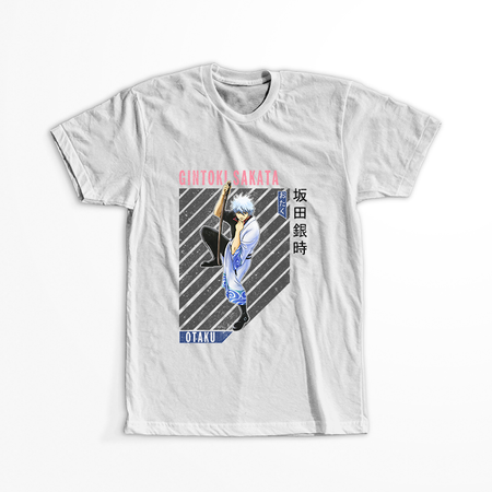 Koszulka Biała Gintama WYBIERZ KOLOR KOSZULKI I FASON