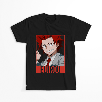 Koszulka Czarna My Hero Academia / Akademia bohaterów - WYBIERZ KOLOR KOSZULKI I FASON